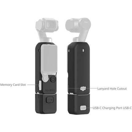 SmallRig Funda de Silicona para Cámara DJI Osmo Pocket 4 con Protector de Pantalla y Correa de Muñeca