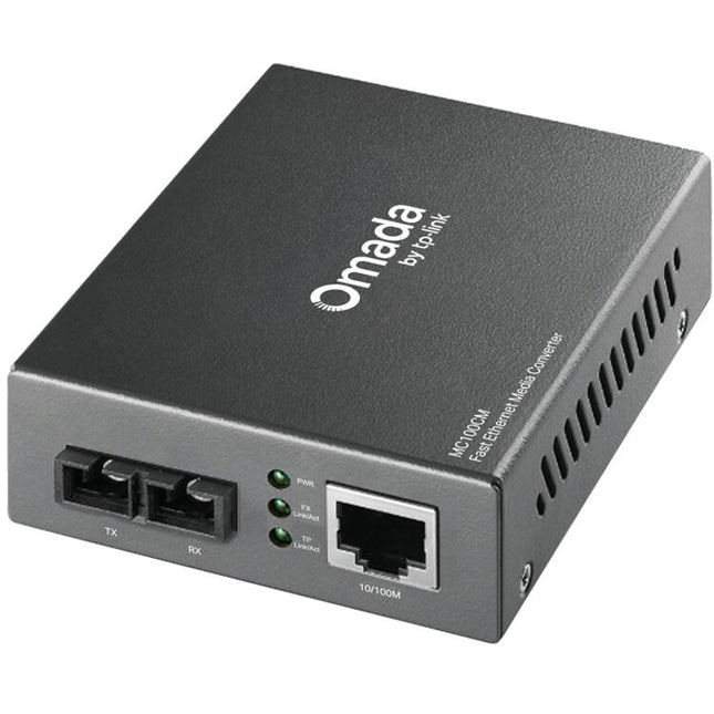 TP-Link Omada MC100CM Conversor Multimedia Multi-Moda 2x100M SC 1.2 Millas Fibra