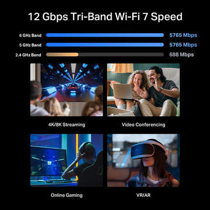 TP-Link Archer BE670 BE12000 Router Inalámbrico Tri-Banda Wi-Fi 7 12 218 Mb/s