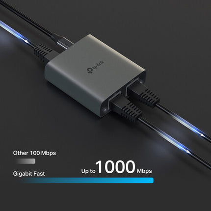 TP-Link EH210 Divisor Ethernet Gigabit 1 a 2 Puertos RJ45 Aluminio
