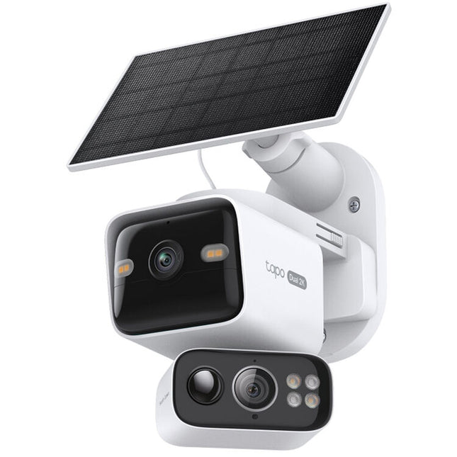 TP-Link Tapo C645D Cámara de Seguridad Exterior Dual 2K con Visión Nocturna y Panel Solar Kit