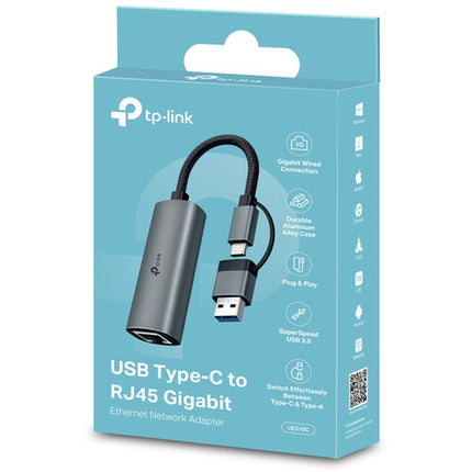 TP-Link UE310C Adaptador de red USB-C a Ethernet Gigabit 3.1 Gen 1