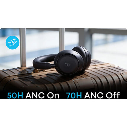 Soundcore by Anker Space 2 Auriculares Inalámbricos Over-Ear con Cancelación Activa de Ruido 70 Horas Batería