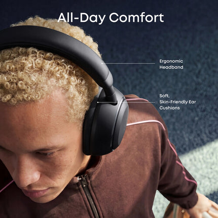 Soundcore by Anker Space 2 Auriculares Inalámbricos Over-Ear con Cancelación Activa de Ruido 70 Horas Batería