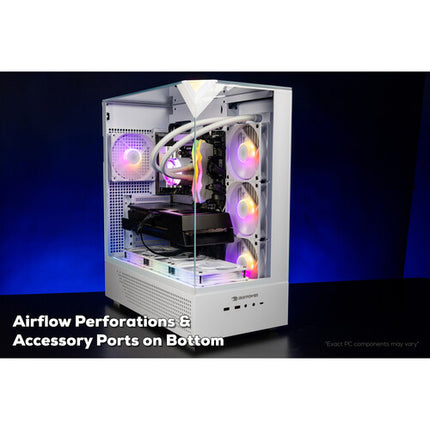iBUYPOWER Element PC de Juego Blanco Ryzen 7 32GB RAM 2TB SSD