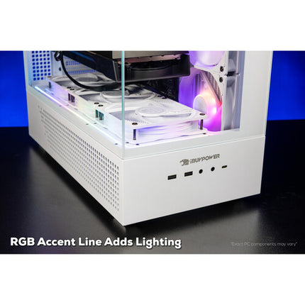 iBUYPOWER Element PC de Juego Blanco Ryzen 7 32GB RAM 2TB SSD