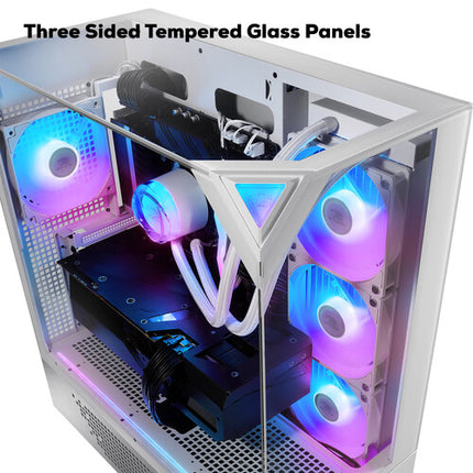 iBUYPOWER Element PC de Juego Blanco Ryzen 7 32GB RAM 2TB SSD