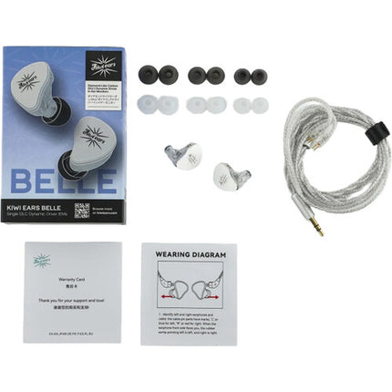 Kiwi Ears by Linsoul Belle Auriculares In Ear con Micrófono 10mm Cable 3.5mm Negro