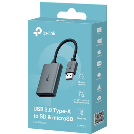 TP-Link UA430 Lector de tarjetas SD y microSD 2TB 200MB/s USB-A 3.2 Gen 1