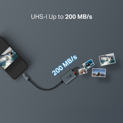 TP-Link UA430C Lector de Tarjetas SD microSD 2TB 200MB/s USB-C