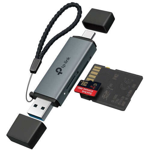 TP-Link UA430D Lector de Tarjetas SD y microSD UHS-I 200 MB/s USB-C USB-A