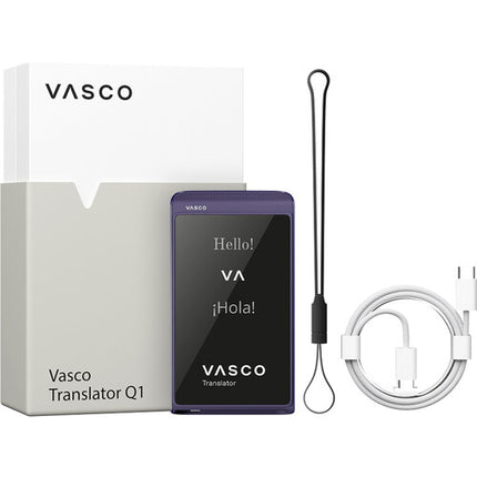 Vasco Translator Q1 Mystic Plum Traductor con Cámara SIM y Internet ilimitado