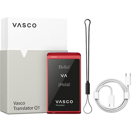 Vasco Translator Q1 Scarlet Pulse Traductor con SIM integrada y 54 idiomas