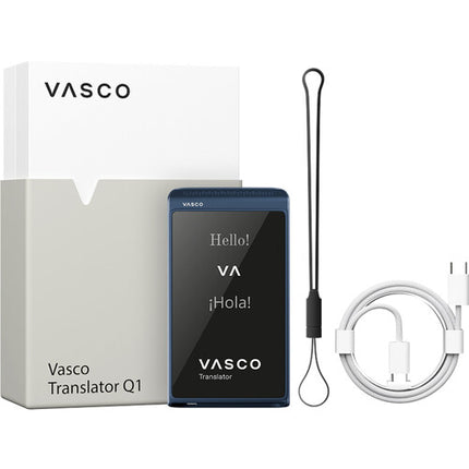 Vasco Translator Q1 Traductor de voz cámara y texto con SIM y USB-C