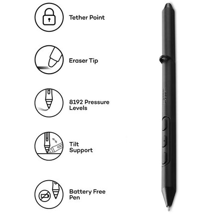 Wacom Pro Pen 3E lápiz digital con 8192 niveles presión y 120° inclinación