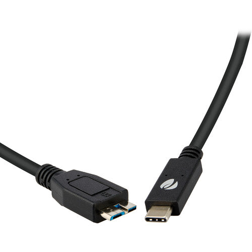 Pearstone Cable USB-C 3.2 Gen 2 a Micro-B 10 Gb/s 3A 30 cm