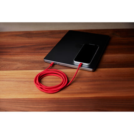 Beats by Dr Dre Cable USB-C Trenzado 240W 10 Pies Rapid Red