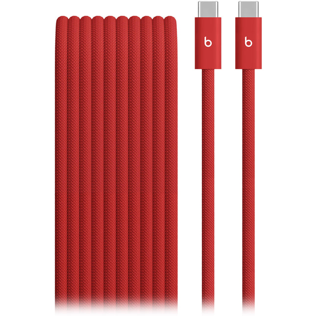 Beats by Dr Dre Cable USB-C Trenzado 240W 10 Pies Rapid Red