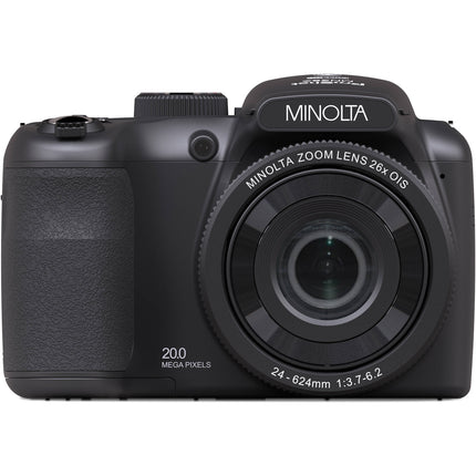 Minolta MN26Z Cámara Digital Negra 20MP Zoom Óptico 26x SD 32GB