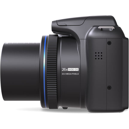 Minolta MN26Z Cámara Digital Negra 20MP Zoom Óptico 26x SD 32GB