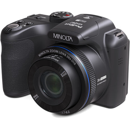Minolta MN26Z Cámara Digital Negra 20MP Zoom Óptico 26x SD 32GB
