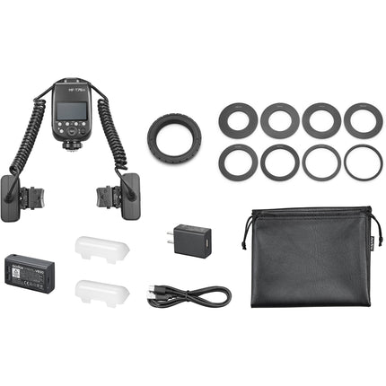Godox MF-T76S Flash Macro Twin para Sony 76Ws Cabezas Dobles 0-150°