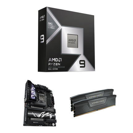 AMD Ryzen 9 9950X3D2 Procesador 16 Núcleos 32 Hilos 4.3 GHz + ASUS ROG Crosshair X870-E Hero Placa + Corsair 32GB DDR5 6000 MHz RAM