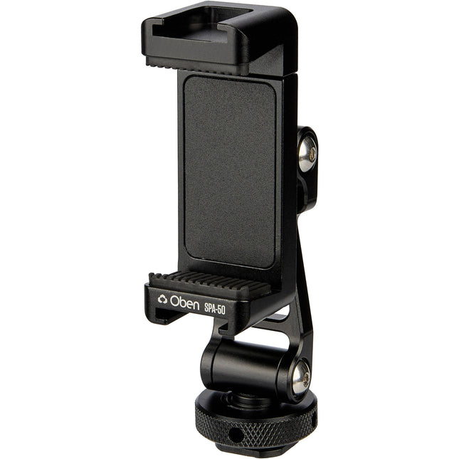 Oben SPA-50 Adaptador para Smartphone con Montura de Zapata Fría y Doble Inclinación 190°