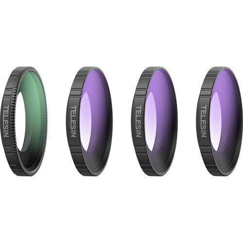 TELESIN Kit de 4 Filtros ND CPL para DJI Osmo Nano Multicapa Resistente al Agua