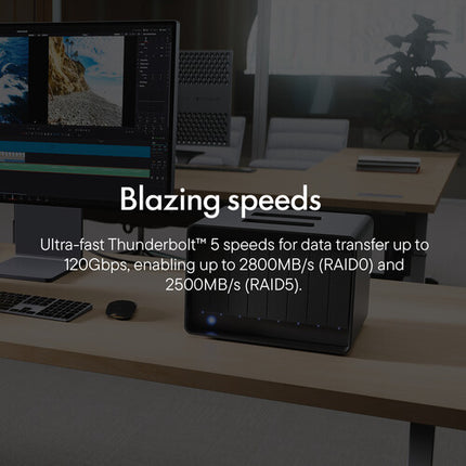 LaCie 8big Pro 256TB RAID 8 Bahías Almacenamiento Thunderbolt 5 2800MB/s