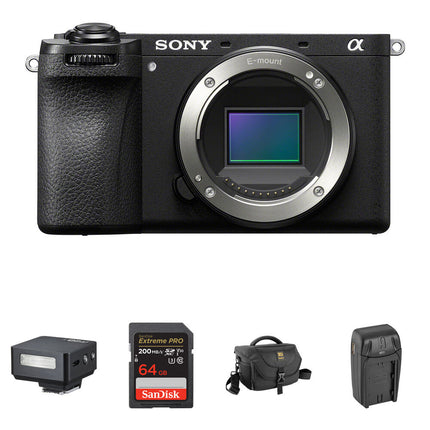 Sony a6700 Cámara Sin Espejo 26MP UHD 4K 120p Mini Flash Kit