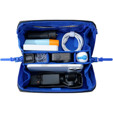 TELESIN DisAdv Bolsa de almacenamiento multifuncional para DJI Osmo Pocket 3 o 4 con apertura 180° y correa desmontable
