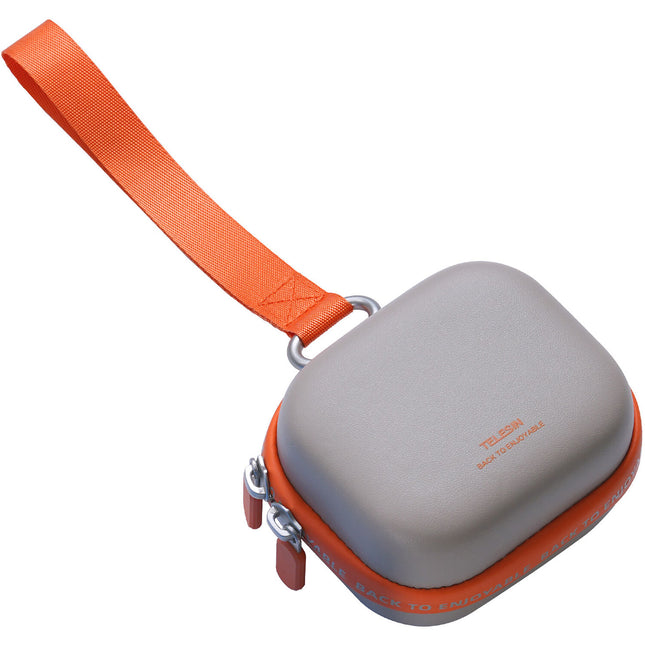 TELESIN DisAdv Estuche Duro Mini para Cámara de Acción Negro Gris Resistente Golpes Agua