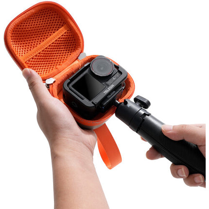 TELESIN DisAdv Estuche Duro Mini para Cámara de Acción Negro Gris Resistente Golpes Agua