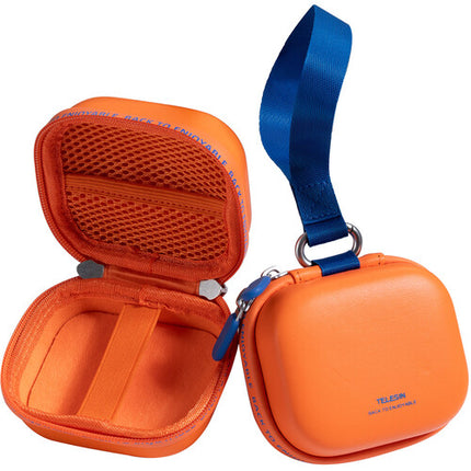 TELESIN DisAdv Mini Estuche para Cámara de Acción Resistente al Agua y Golpes Naranja