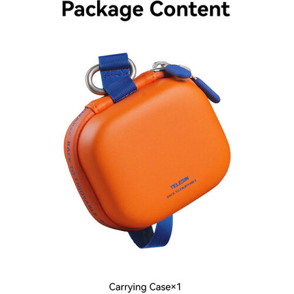 TELESIN DisAdv Mini Estuche para Cámara de Acción Resistente al Agua y Golpes Naranja