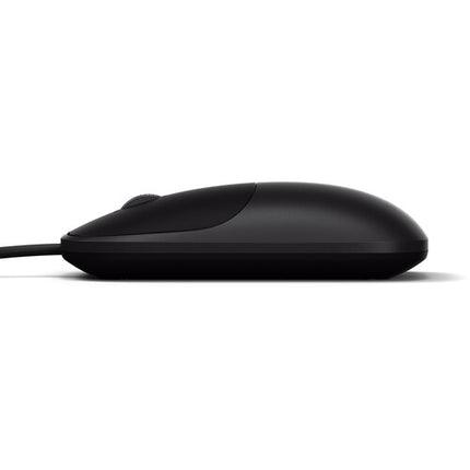Satechi Slim LX Ratón Alámbrico USB-C Negro Anodizado 3.9 pies Cable