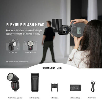 Neewer Z2PRO-F Flash Speedlite para FUJIFILM 76Ws Batería Litio USB-C