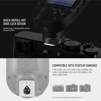 Neewer QPRO-F Disparador Inalámbrico TTL para FUJIFILM 2.4 GHz 328 pies