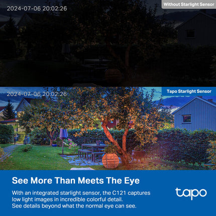 TP-Link Tapo C121 Cámara Exterior Wi-Fi 2K QHD 2560x1440 IP66 Pack 2