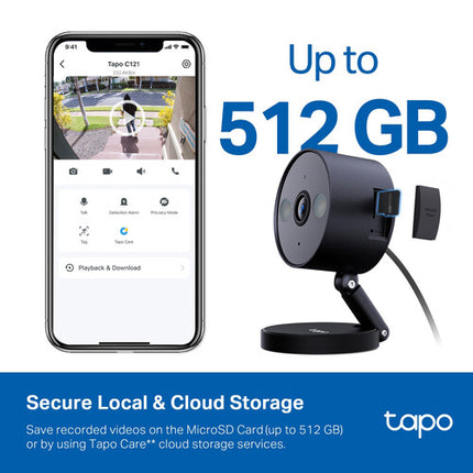 TP-Link Tapo C121 Cámara Exterior Wi-Fi 2K QHD 2560x1440 IP66 Pack 2