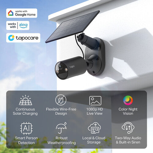 TP-Link Tapo C403 Kit de 2 Cámaras de Seguridad Solar 1080p IP65