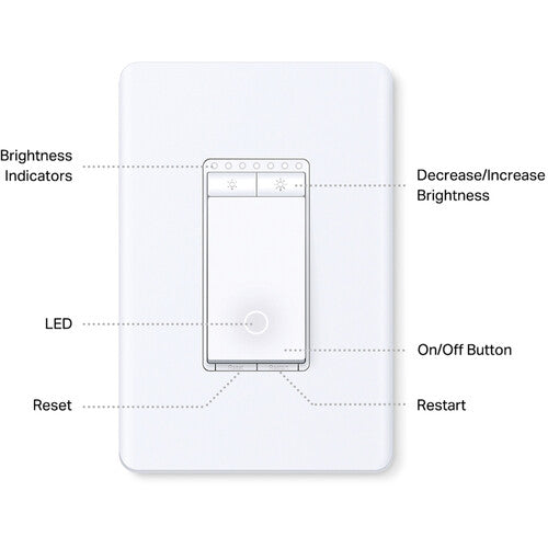 TP-Link Tapo S515D Interruptor Dimmer Inteligente Wi-Fi 3 Vías Kit 2 piezas