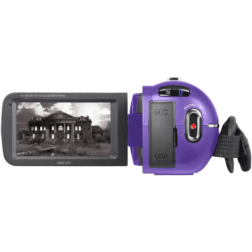Minolta MN4K35NV Videocámara UHD 4K IR Visión Nocturna 13MP 18x Zoom Digital
