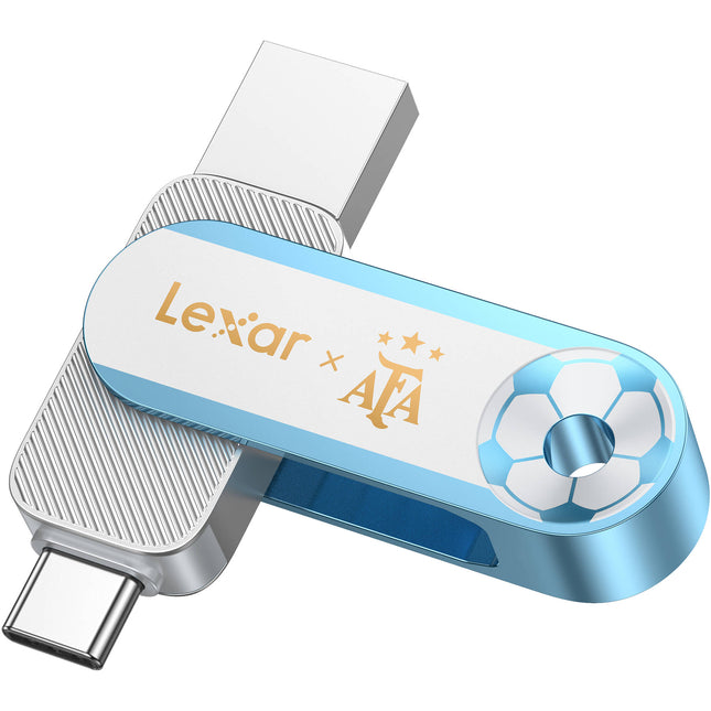Lexar 128GB JumpDrive Dual Drive D500 USB 3.2 Gen 1 Memoria Flash USB-C USB-A 400 MB/s Lectura 360 MB/s Escritura