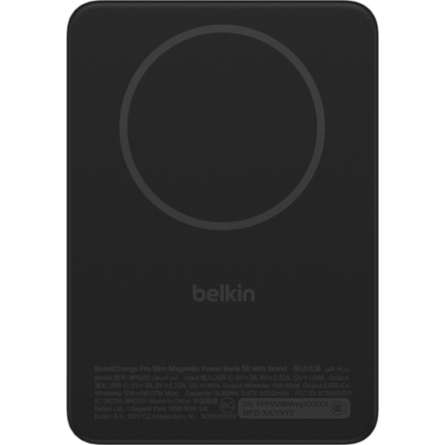 Belkin BoostCharge Slim Power Bank Magnético 5000mAh 15W con Soporte