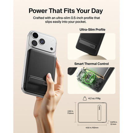 Belkin BoostCharge Slim Power Bank Magnético 5000mAh 15W con Soporte