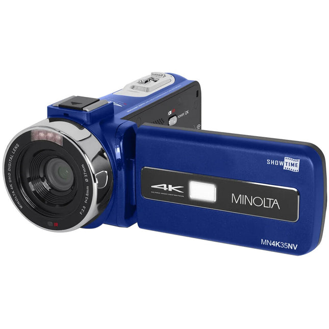 Minolta MN4K35NV Videocámara UHD 4K Visión Nocturna 13MP 18x Zoom Digital