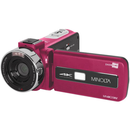 Minolta MN4K35NV Cámara de Video UHD 4K Visión Nocturna IR 13MP 18x Zoom