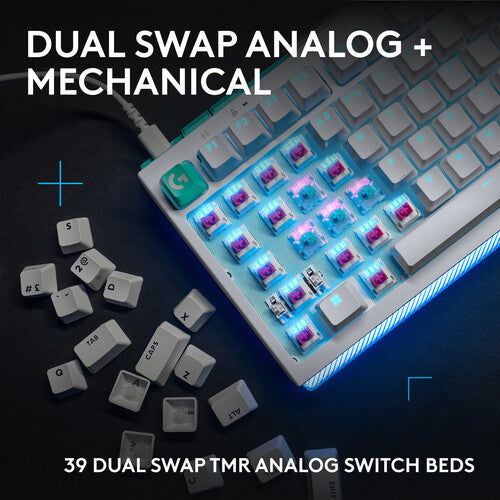 Logitech G512 X 75 Teclado Mecánico Dual Swap Linear USB-C Blanco RGB